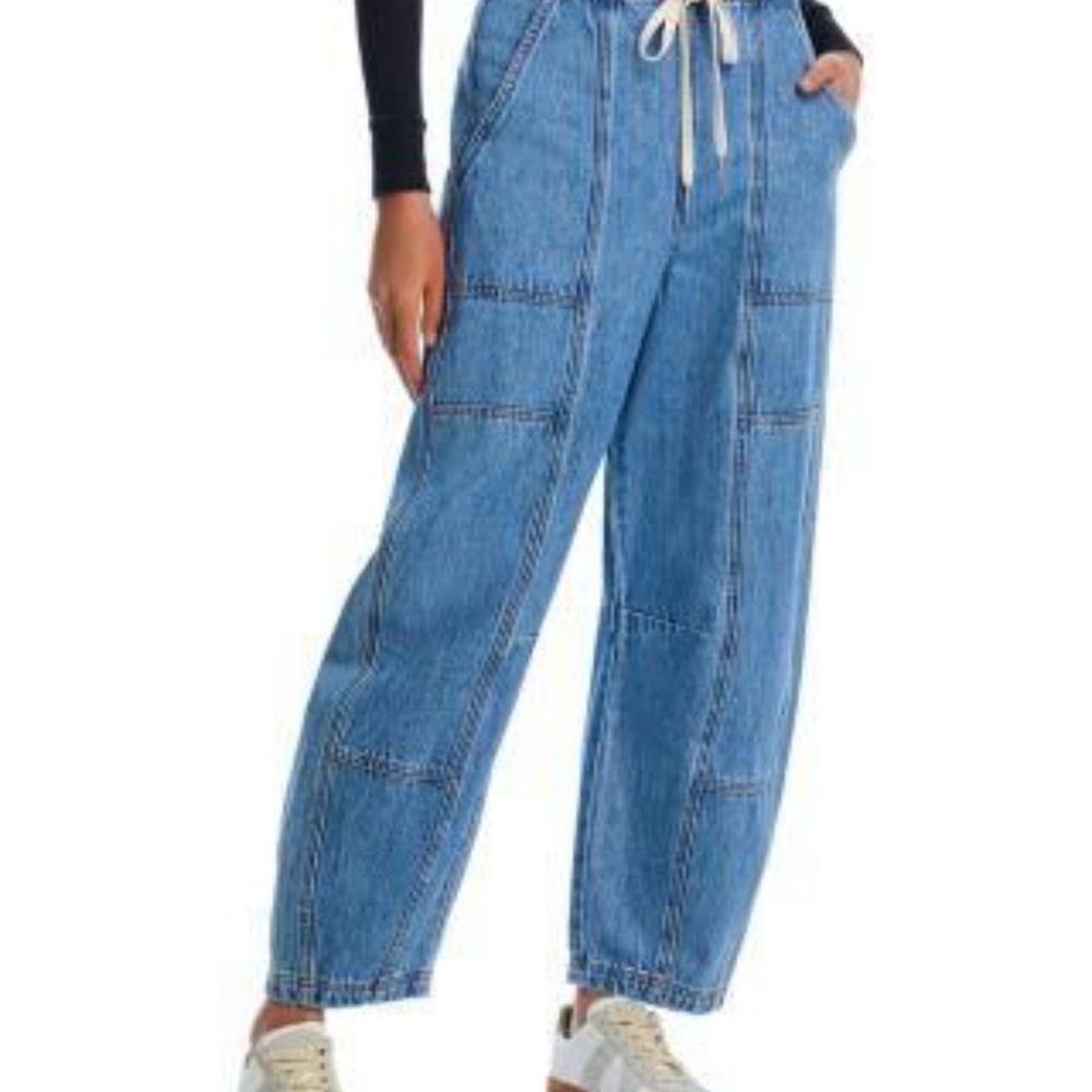 Stylish  NYC Blue Women's Barrel Jeans